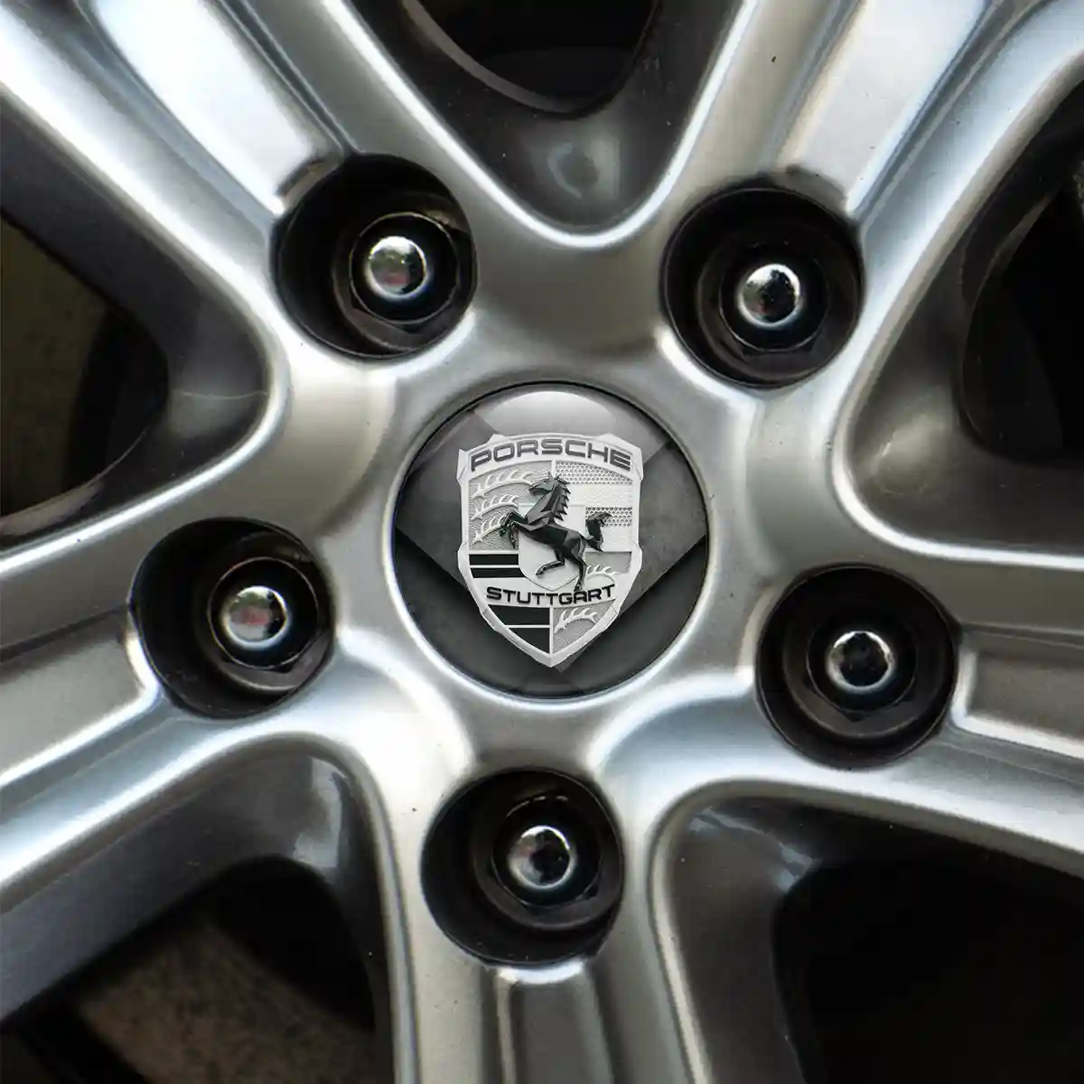 Porsche Emblem Badge Self-Adhesive Signature Edition