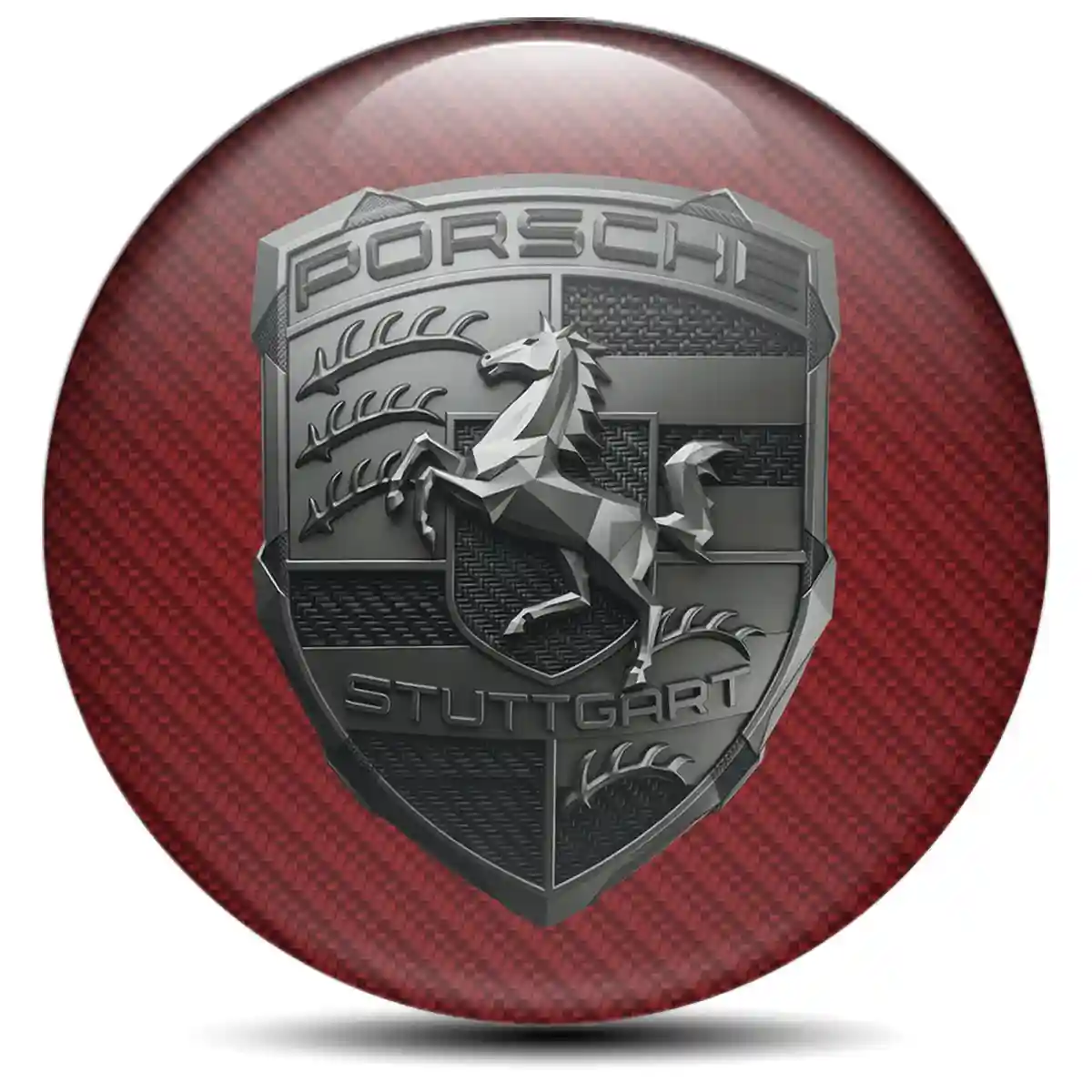 Porsche Emblem Badge Sleek Style