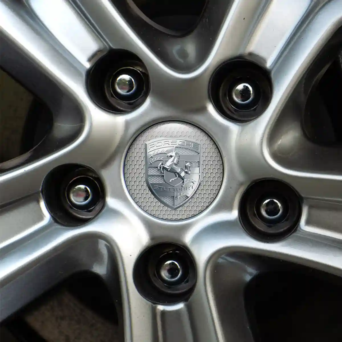 Porsche Emblem Center Hub Cap Self-Adhesive Auto Tuning