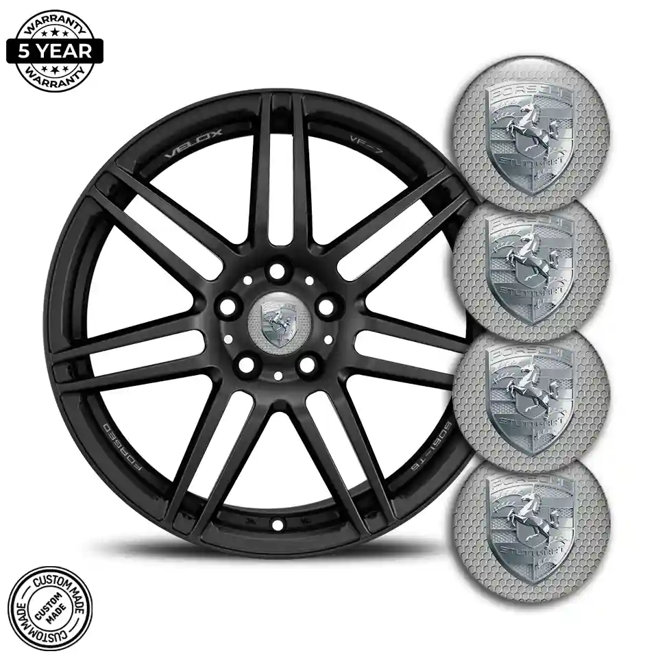 Porsche Emblem Center Hub Cap Self-Adhesive Auto Tuning