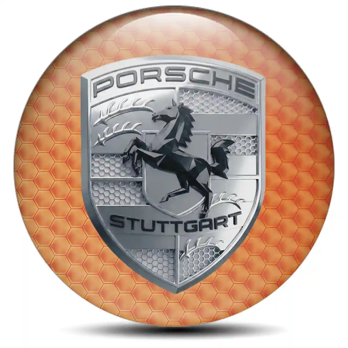 Porsche Emblem Center Hup Cap Deluxe Edition
