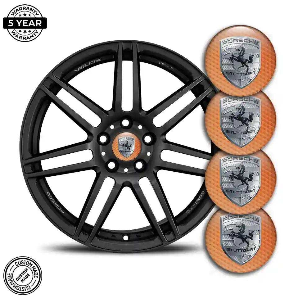 Porsche Emblem Center Hup Cap Deluxe Edition
