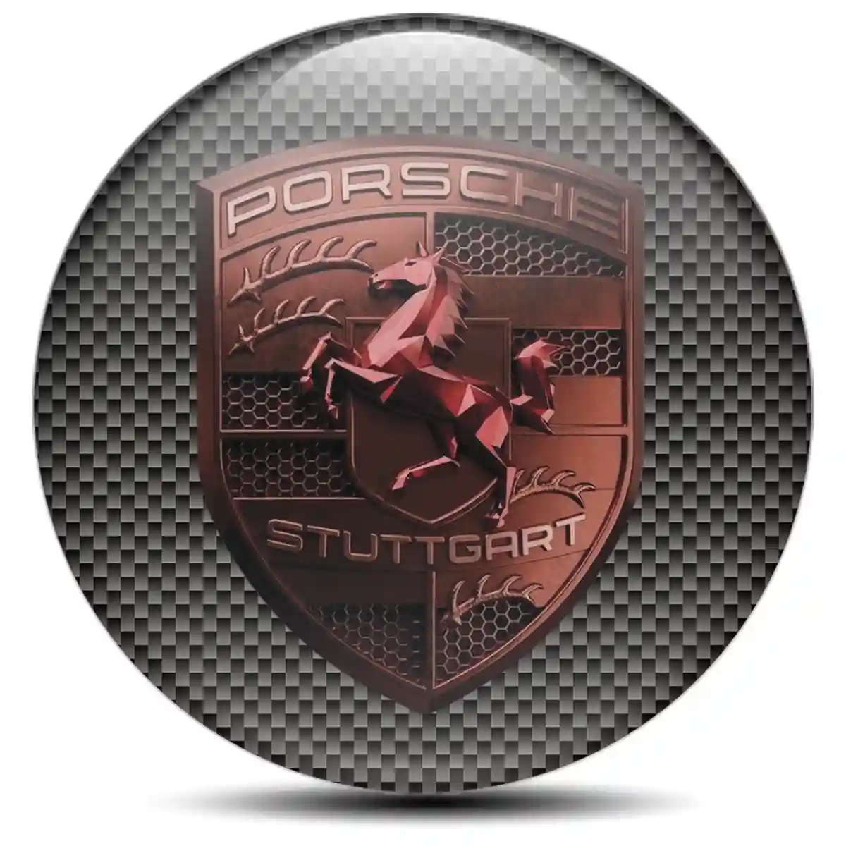 Porsche Emblem Center Hup Cap Noble Edition