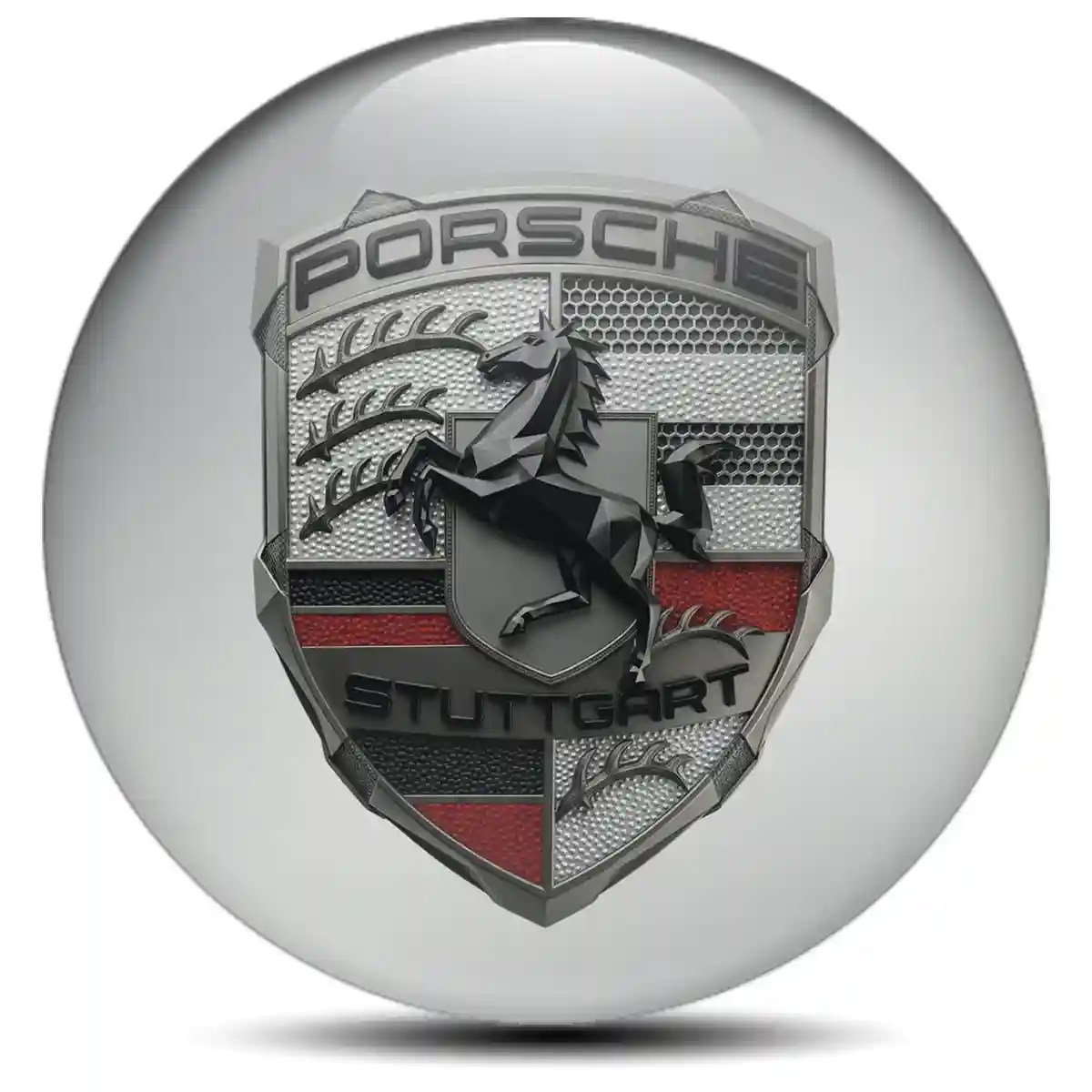 Porsche Emblem Center Hup Cap Opulent Line