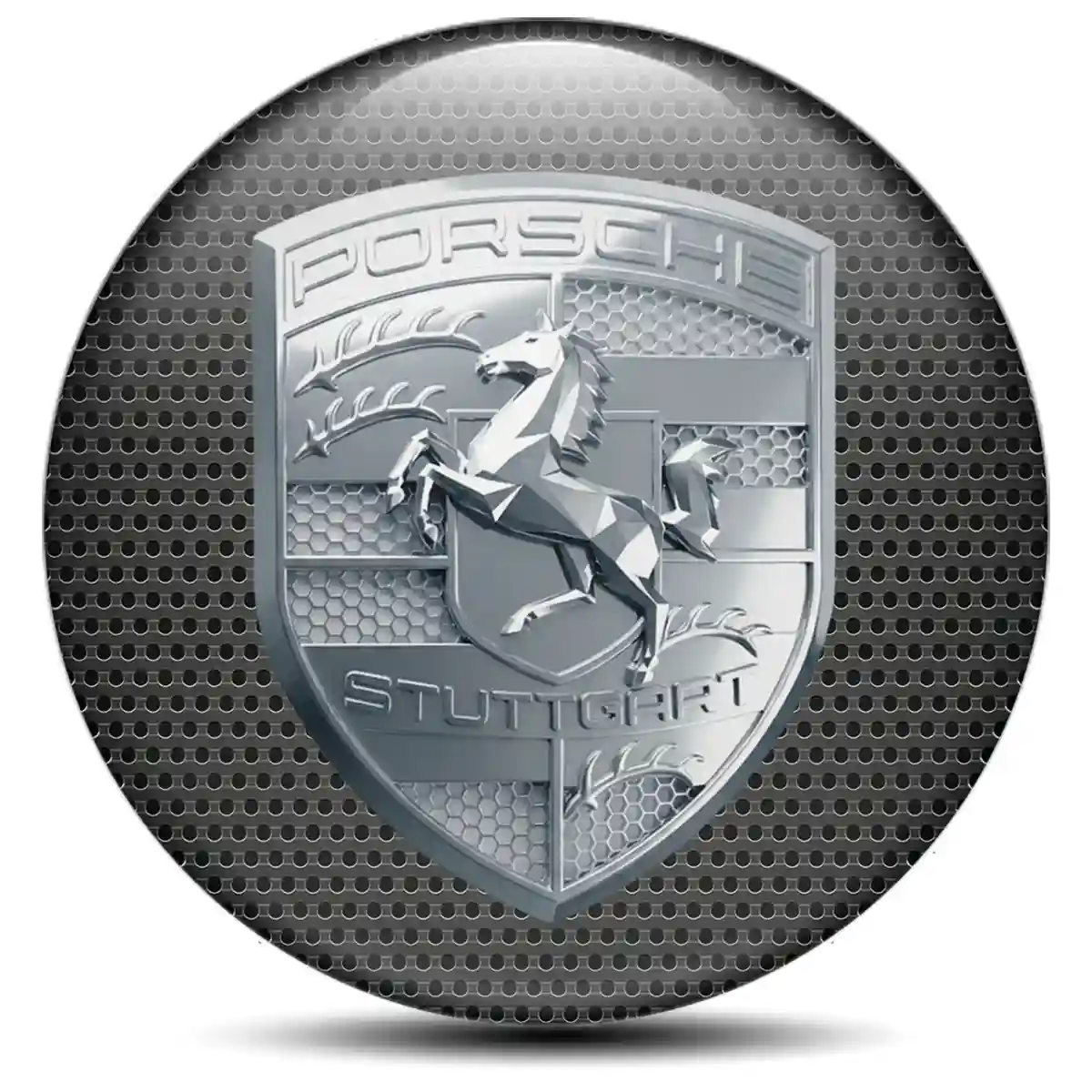 Porsche Emblem Center Hup Cap Resin Elite