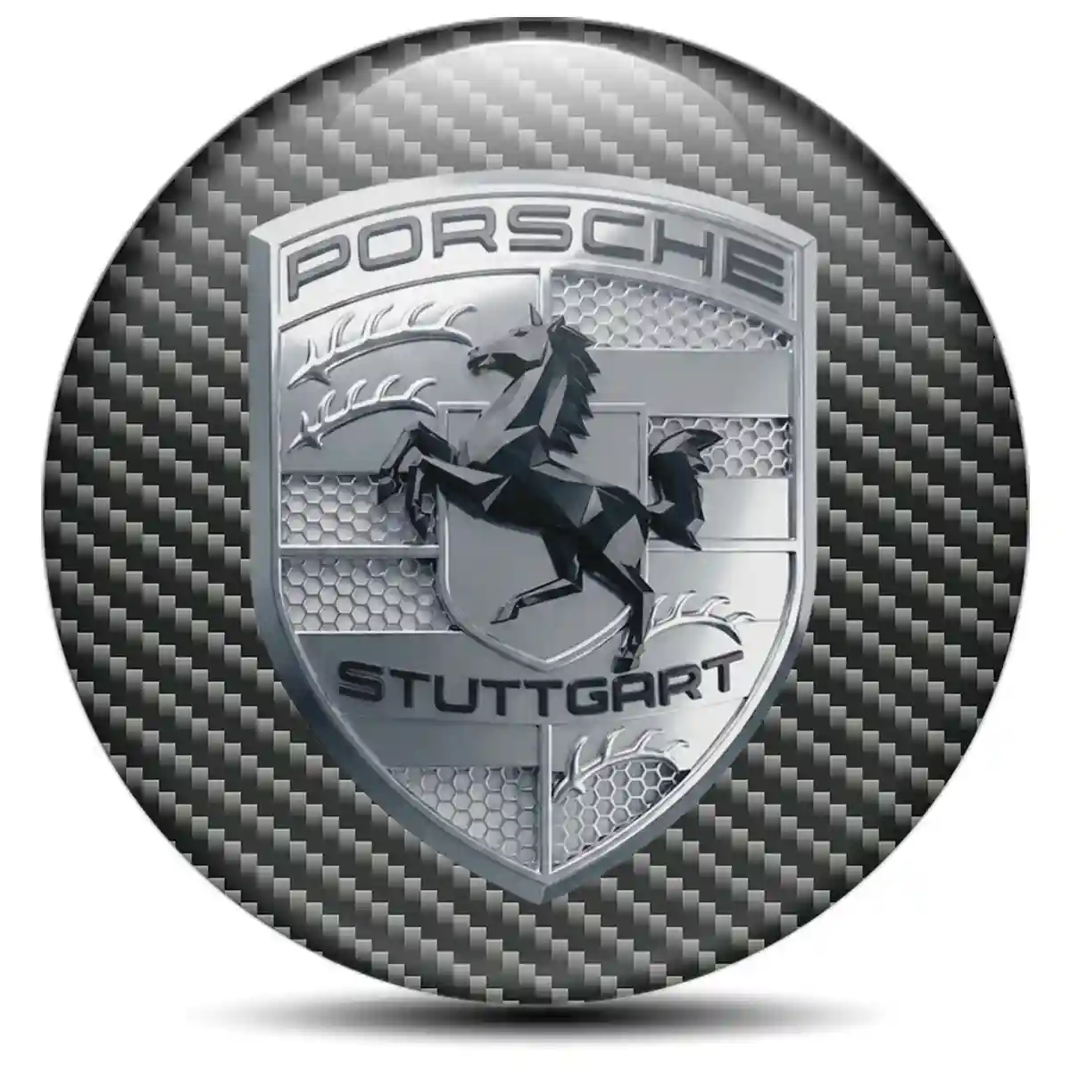 Porsche Emblem Center Hup Cap Signature Edition
