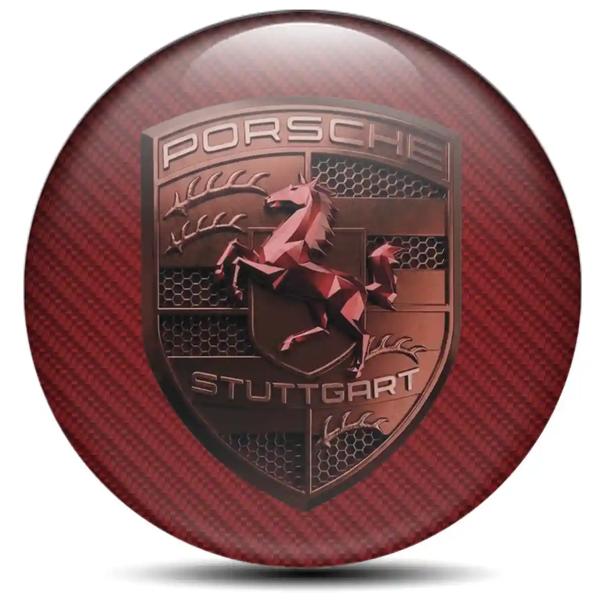 Porsche Emblem Center Hup Cap Signature Grade