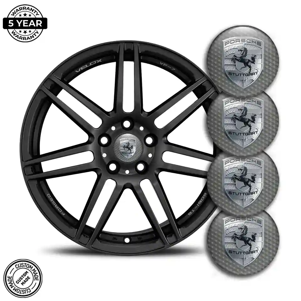Porsche Emblem Center Hup Cap Sport Tuning