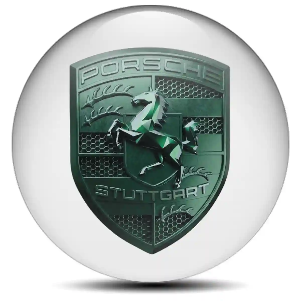 Porsche Emblem Center Hup Cap Street Tuning