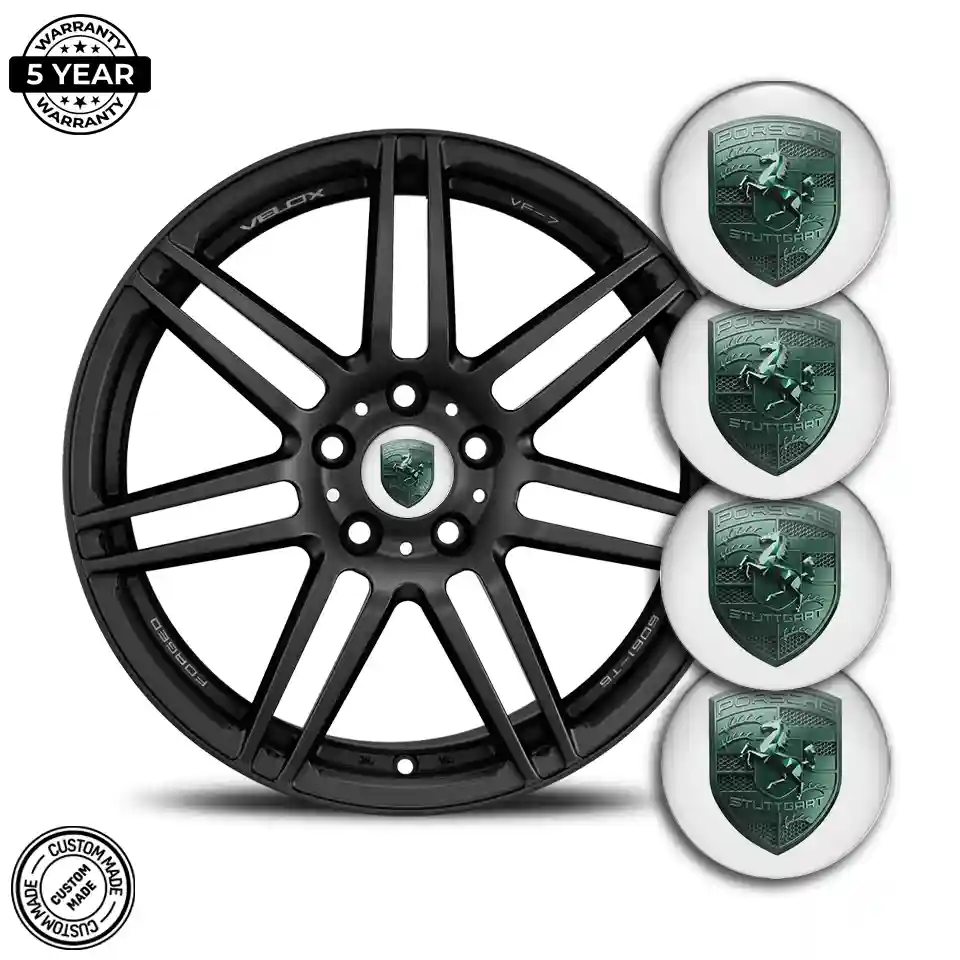 Porsche Emblem Center Hup Cap Street Tuning