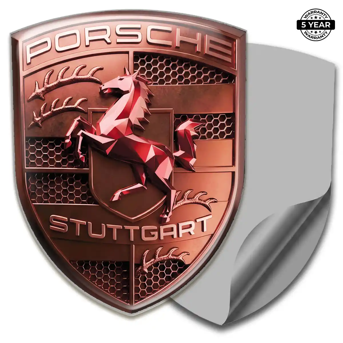 Porsche Emblem Crest Sleek Style