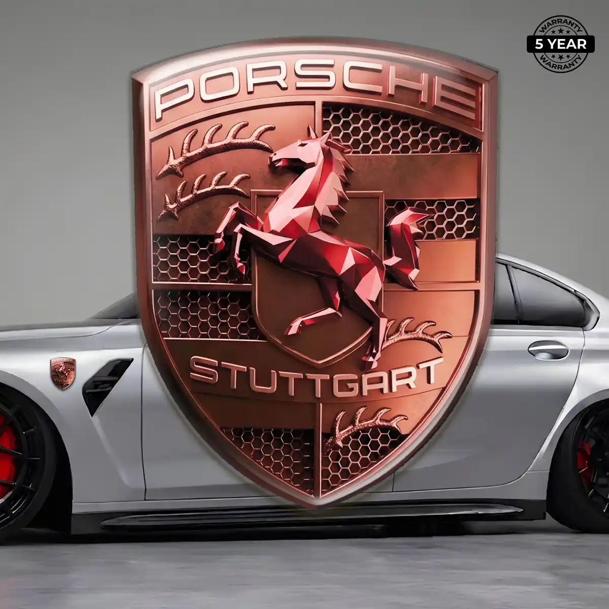 Porsche Emblem Crest Sleek Style