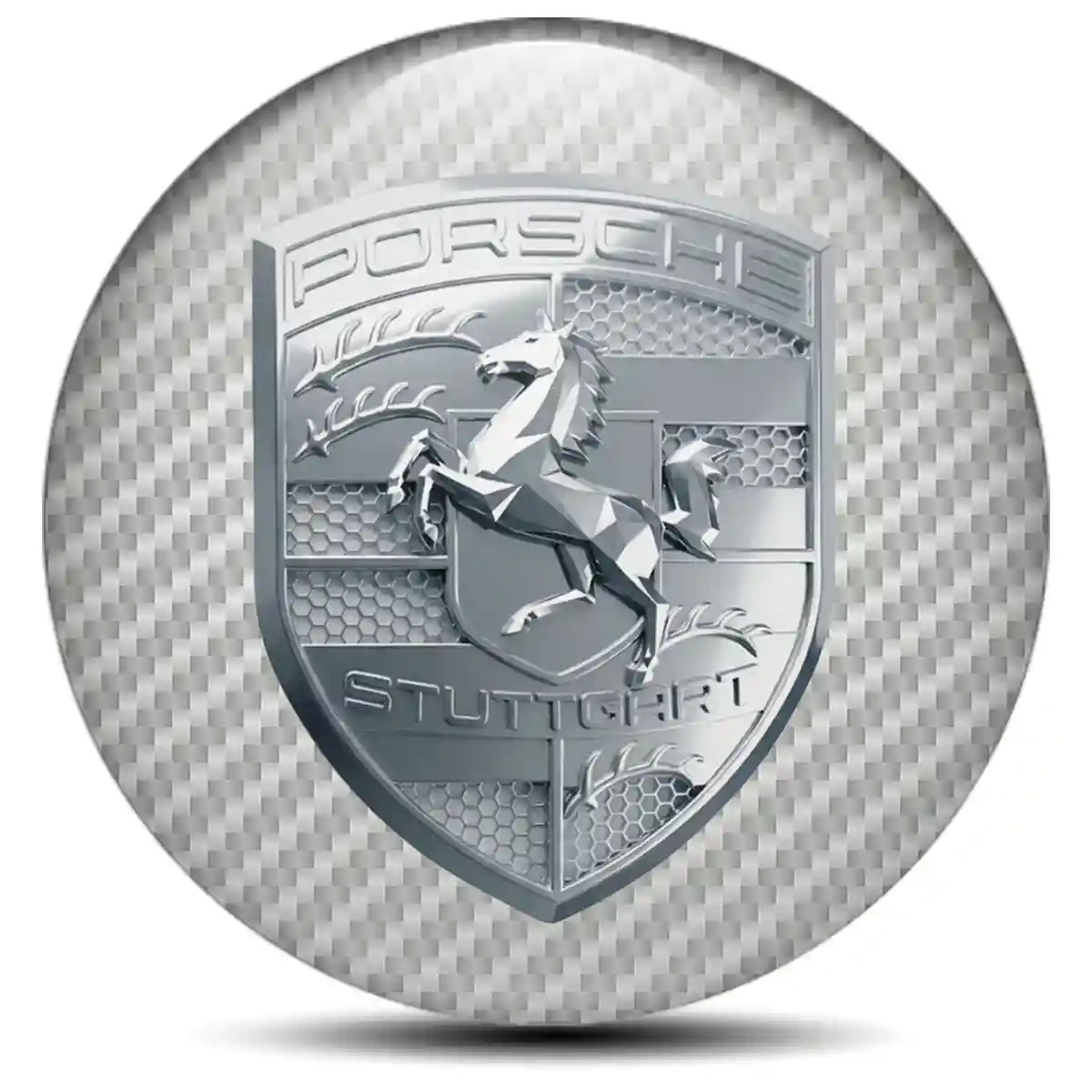 Porsche Emblem Epoxy Self-Adhesive Elite Edition