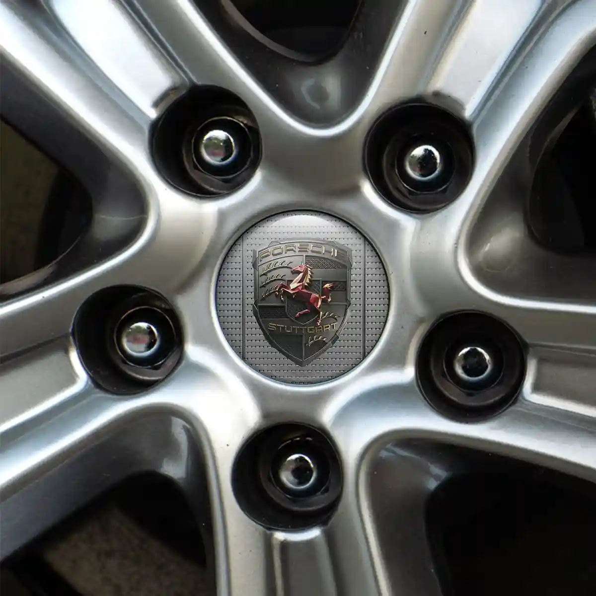 Porsche Emblem Epoxy Self-Adhesive Exclusive Series