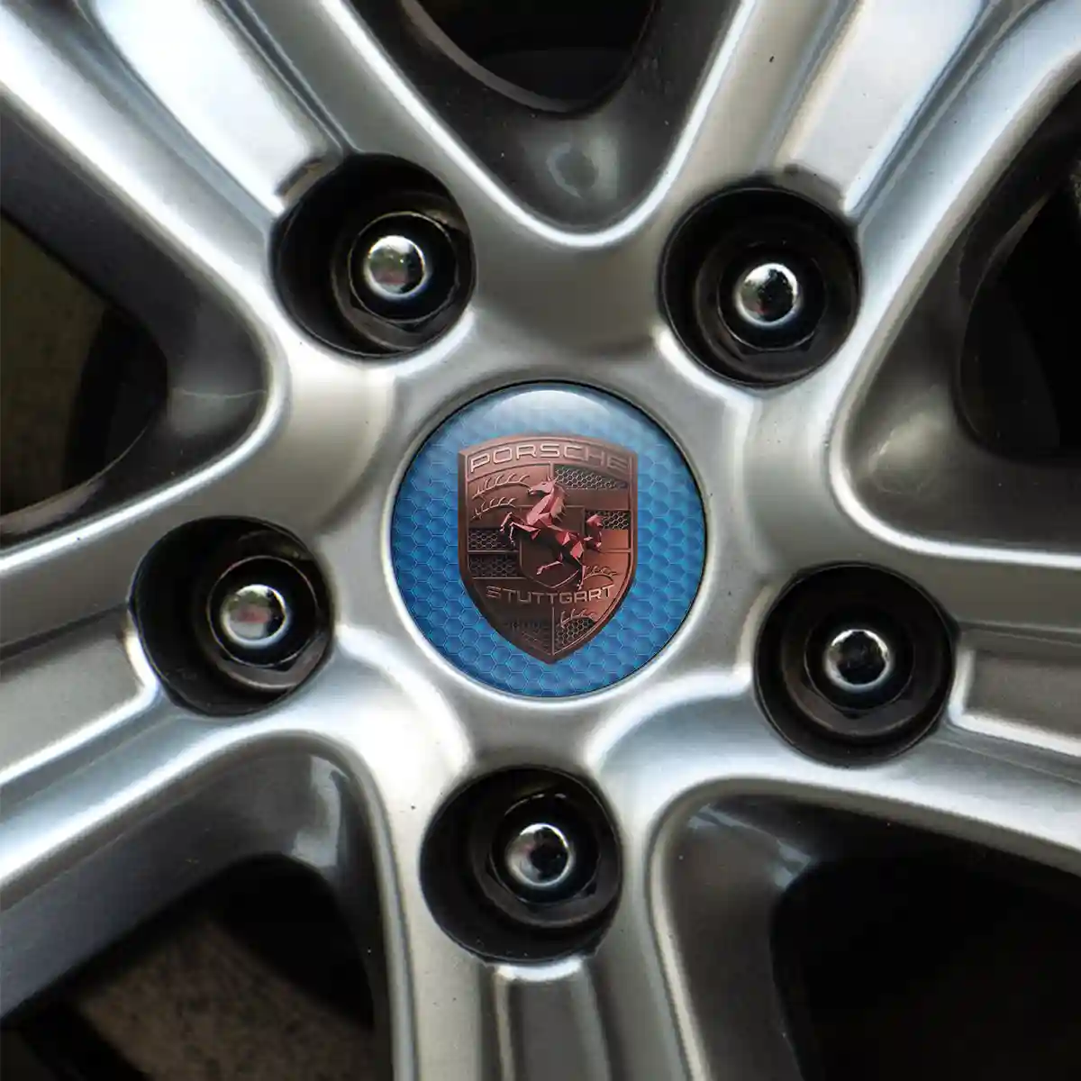 Porsche Emblem Epoxy Self-Adhesive Noble Edition