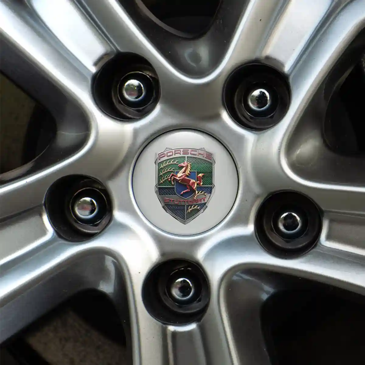 Porsche Emblem Epoxy Self-Adhesive Sport Tuning