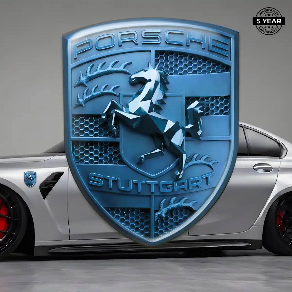 Porsche Emblem Logo Badge Sleek Style