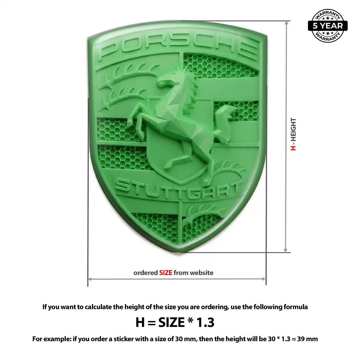 Porsche Emblem Shield Sleek Style