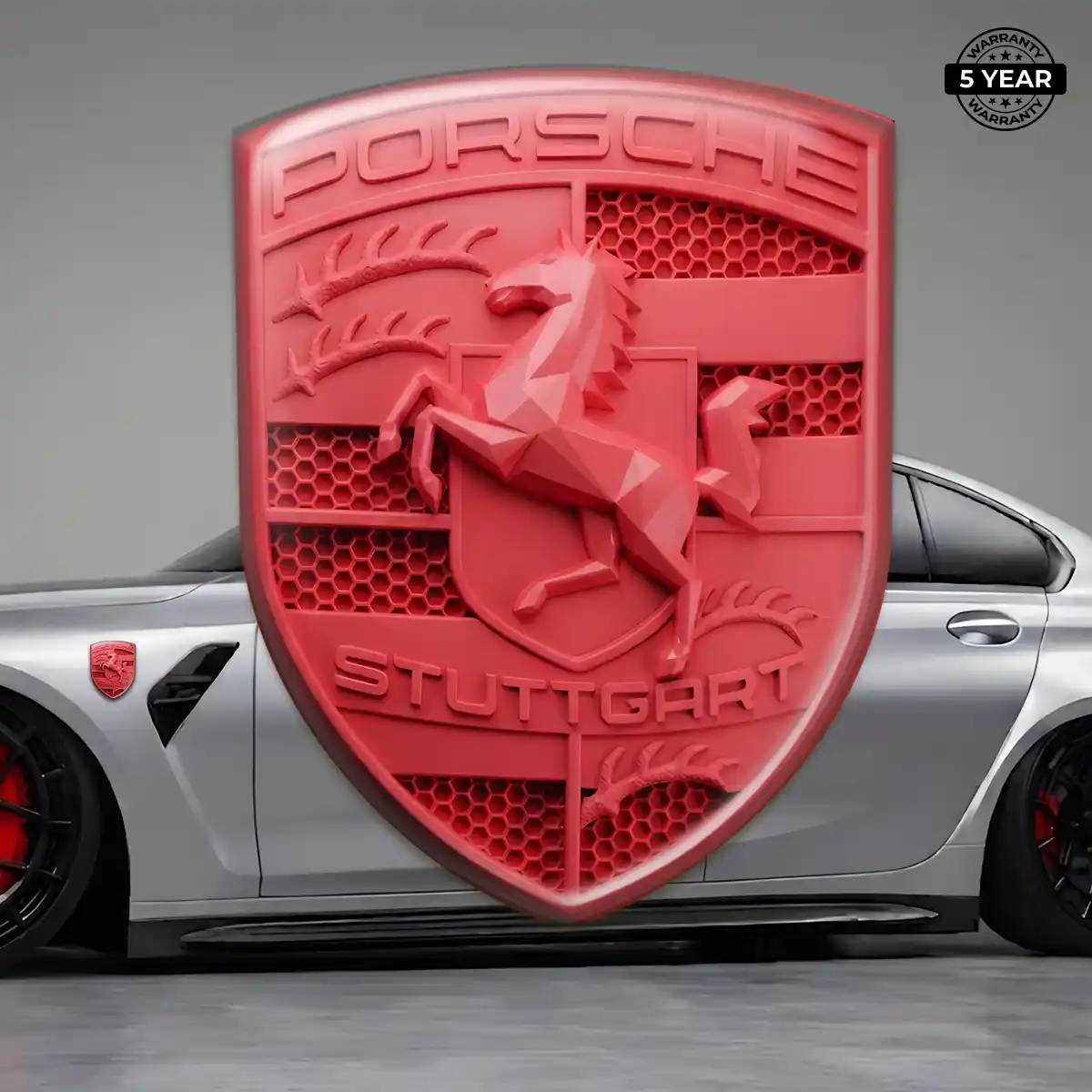 Porsche Emblem Silicone Sleek Style