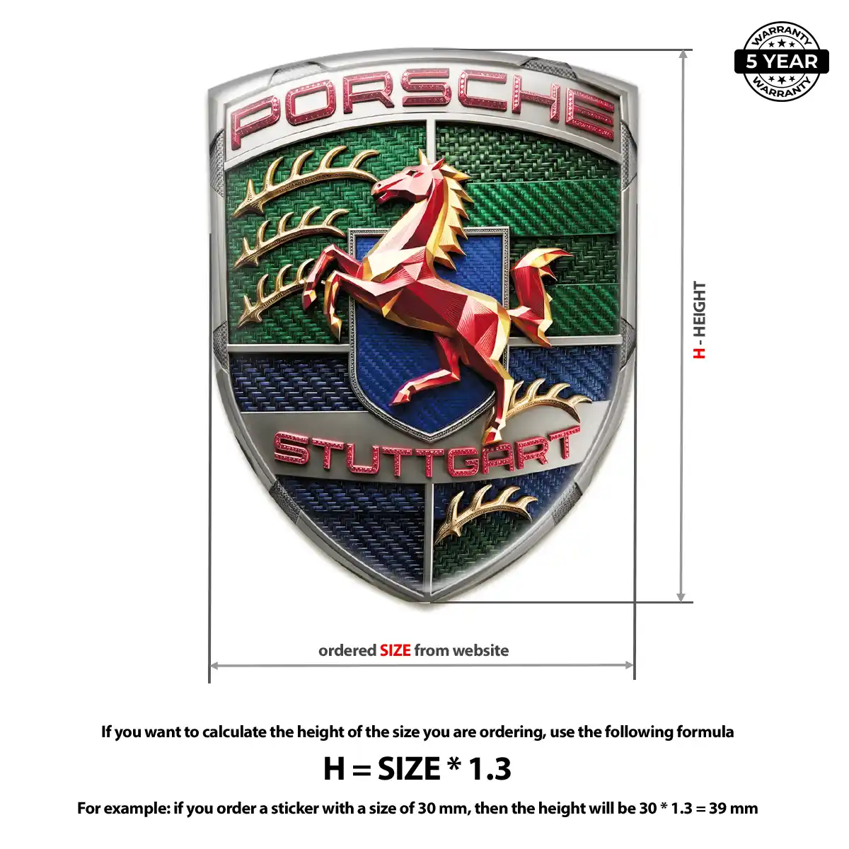 Porsche Emblem Sleek Style