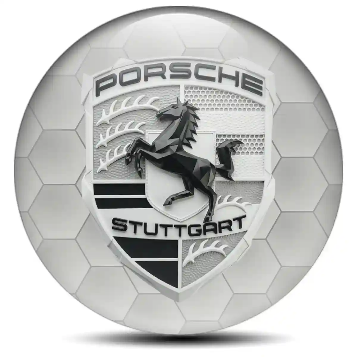 Porsche Emblem Wheel Center Caps Exclusive Series