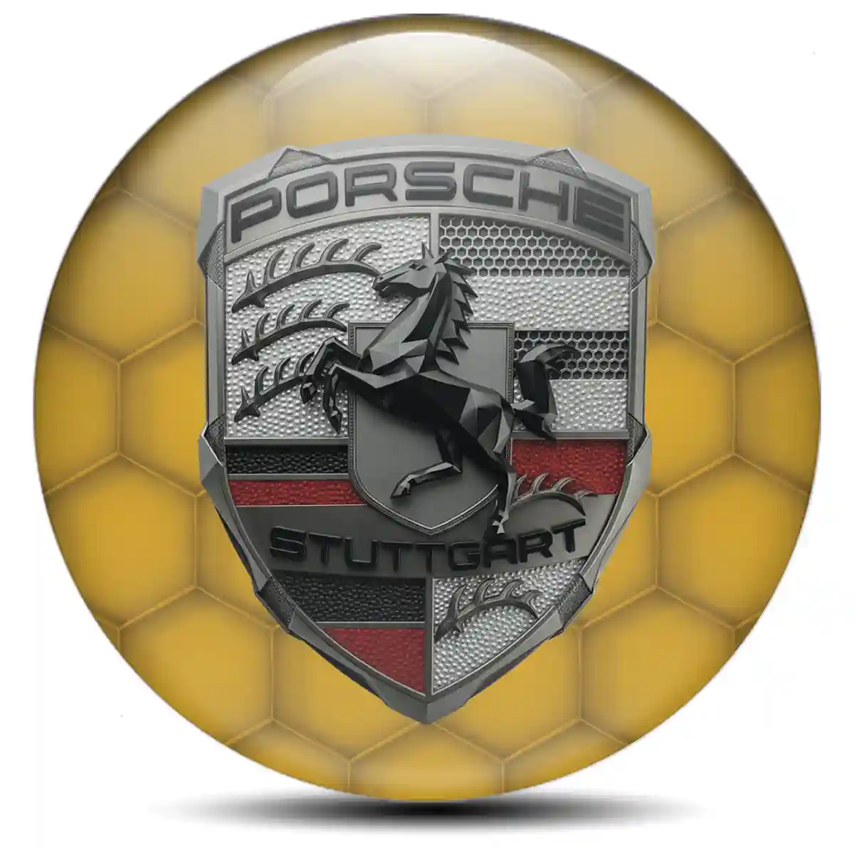 Porsche Emblem Wheel Center Caps Exterior Luxe