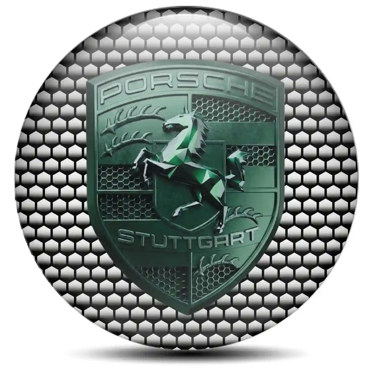 Porsche Emblem Wheel Center Caps Noble Edition