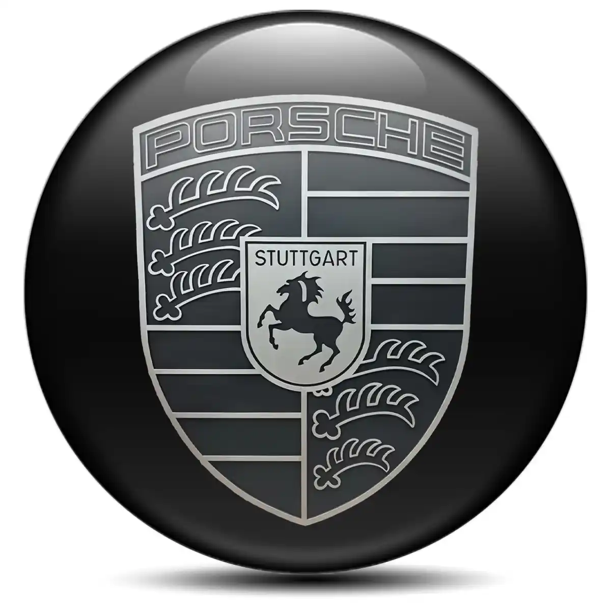Porsche Emblem Wheel Center Caps Premium Edition