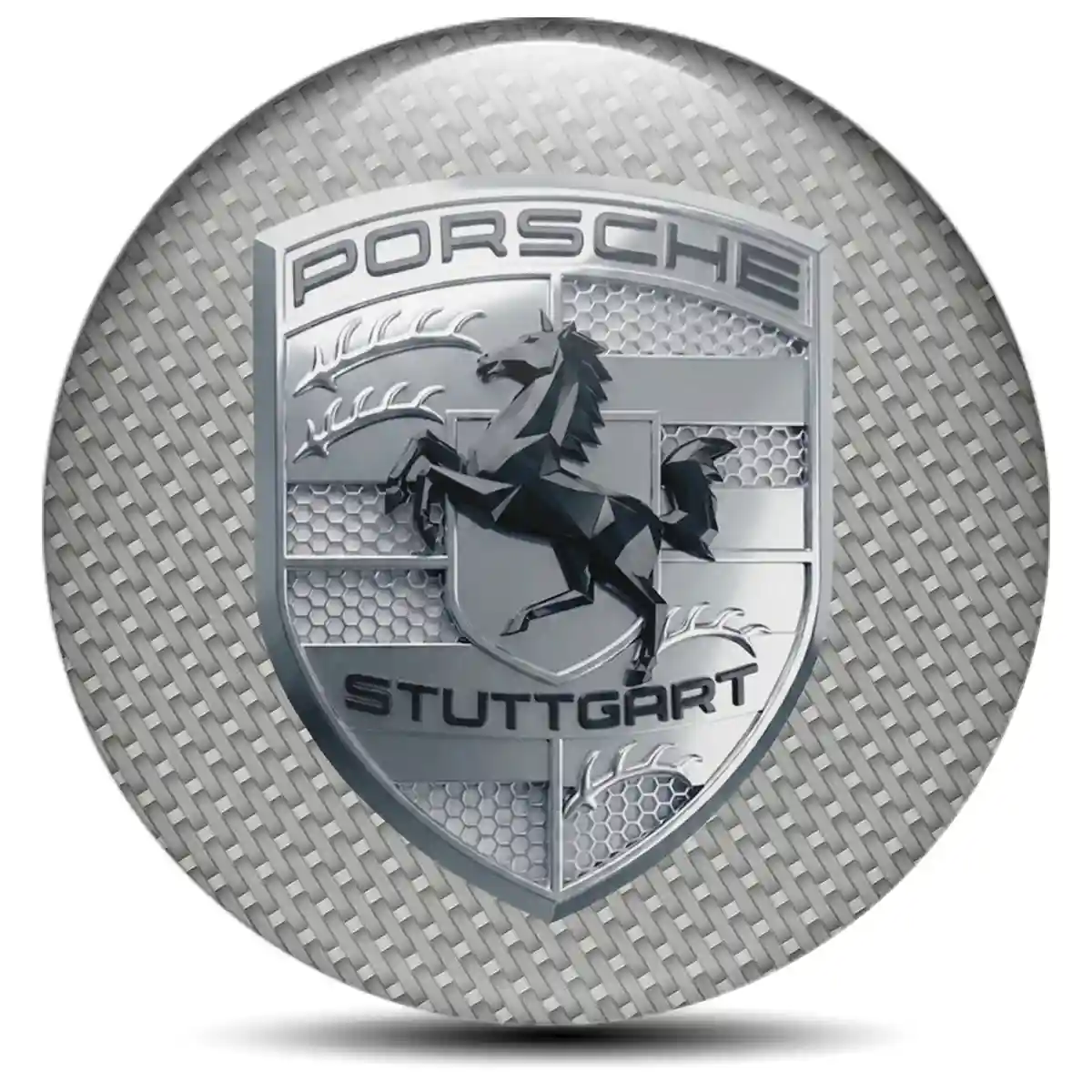 Porsche Epoxy Sticker Branded Line