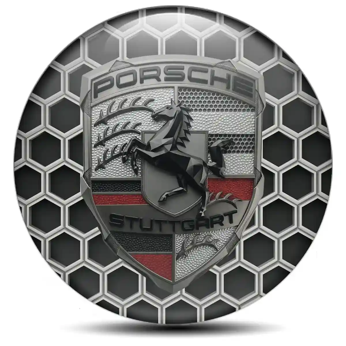Porsche Epoxy Sticker Noble Edition