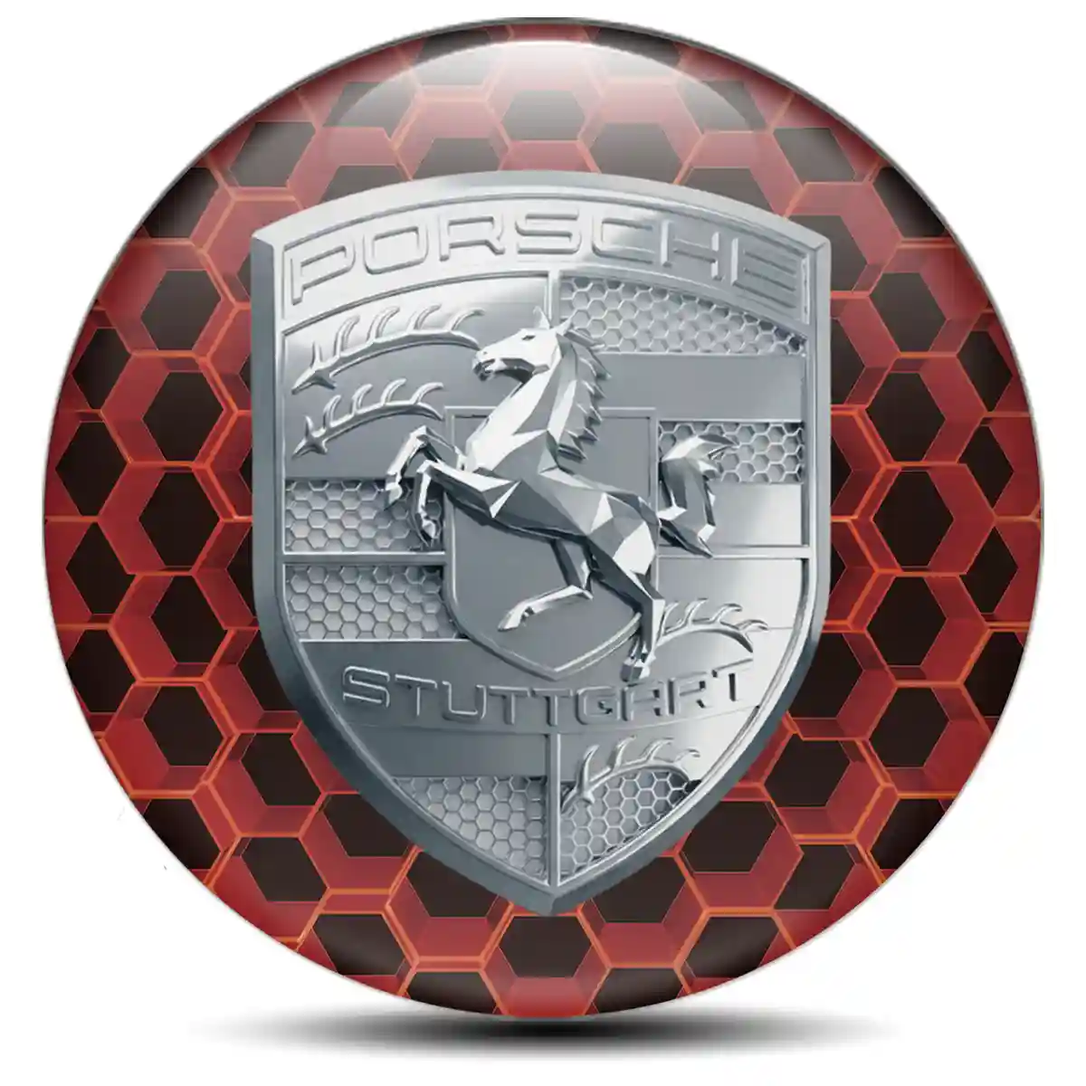Porsche Epoxy Sticker Prime Quality