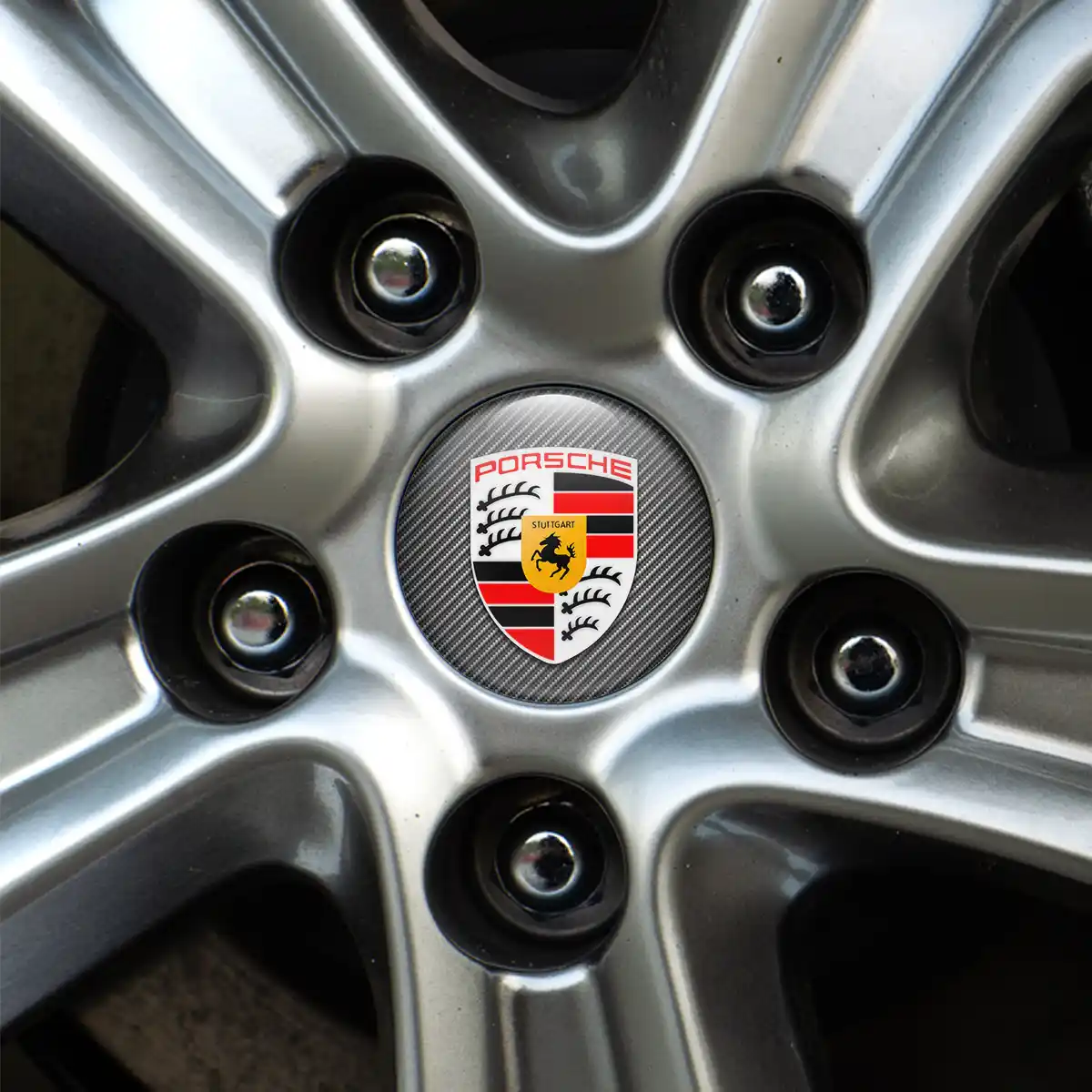Porsche Epoxy Sticker Stylish Design