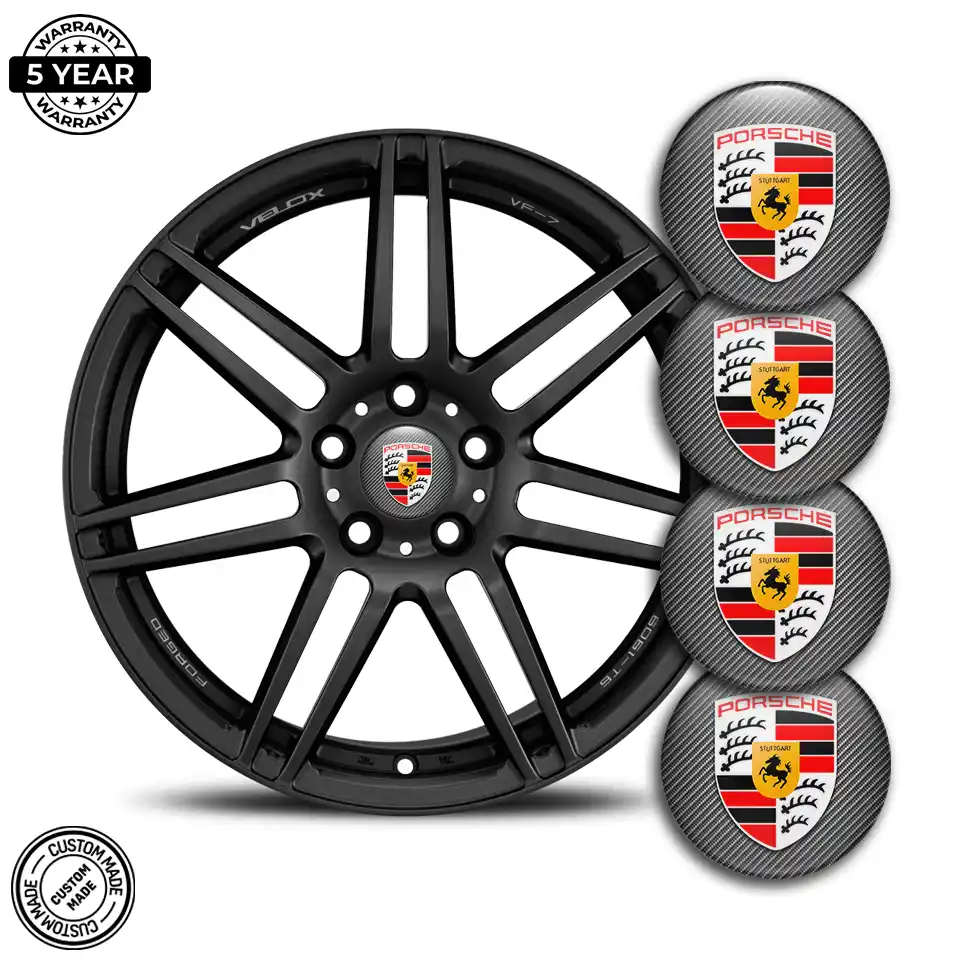 Porsche Epoxy Sticker Stylish Design