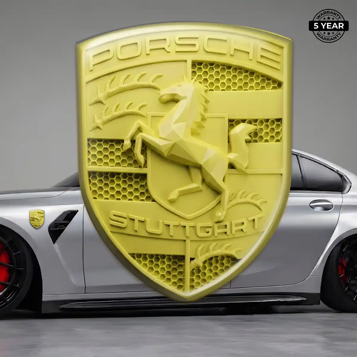 Porsche Logo Badge Sleek Style