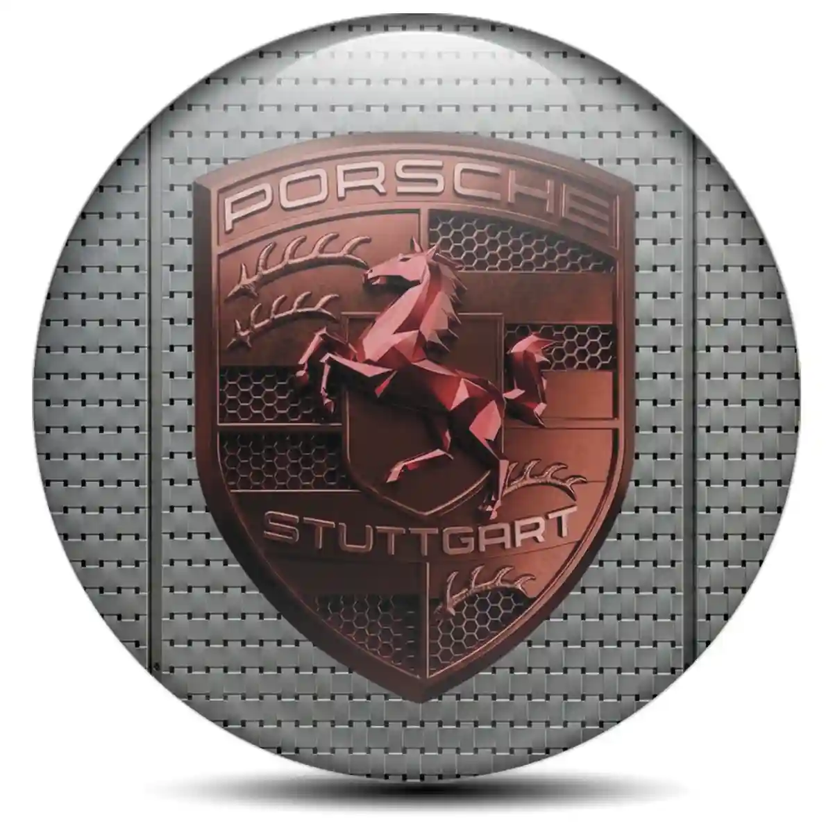 Porsche Logo Emblem Auto Tuning