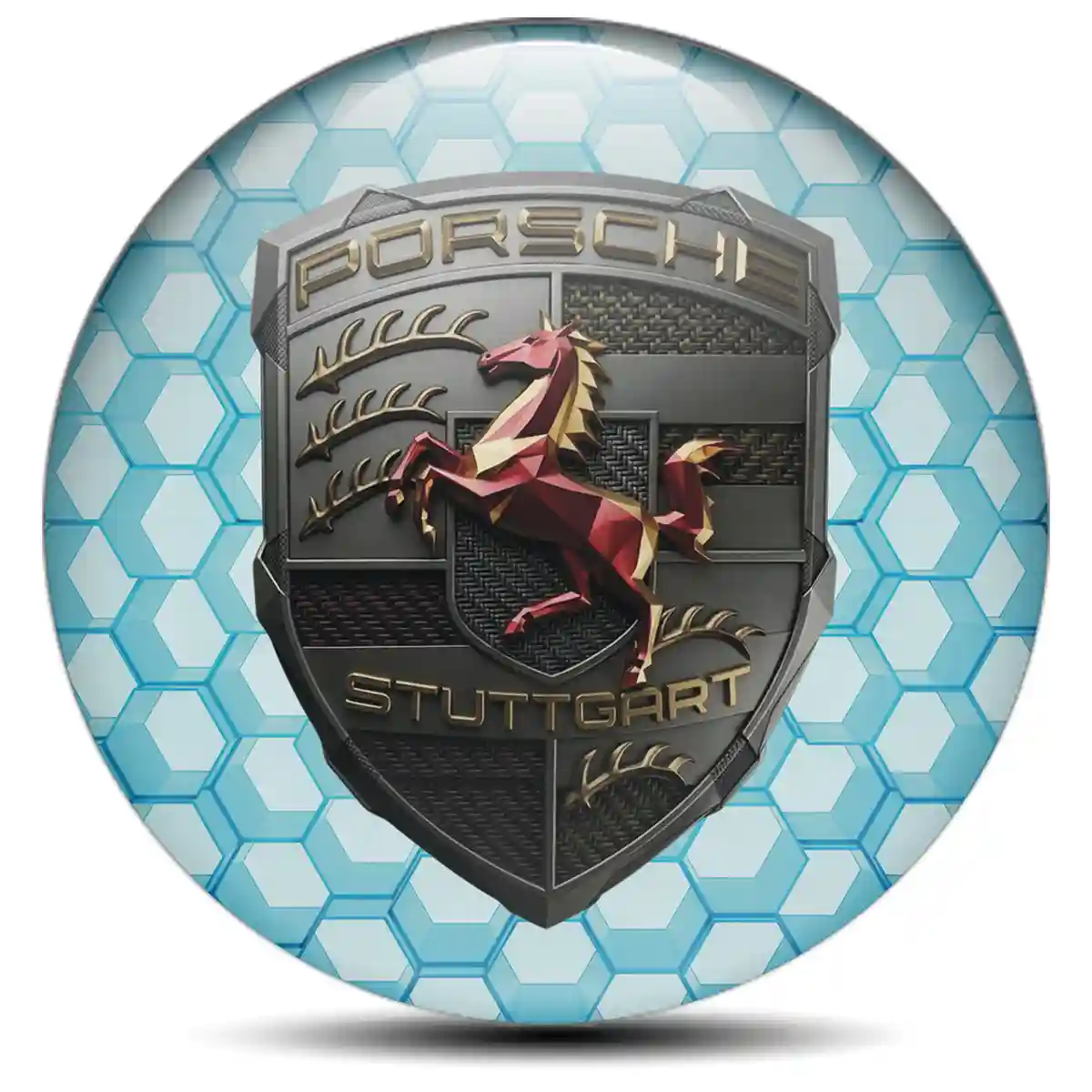 Porsche Logo Emblem Interior Elegance