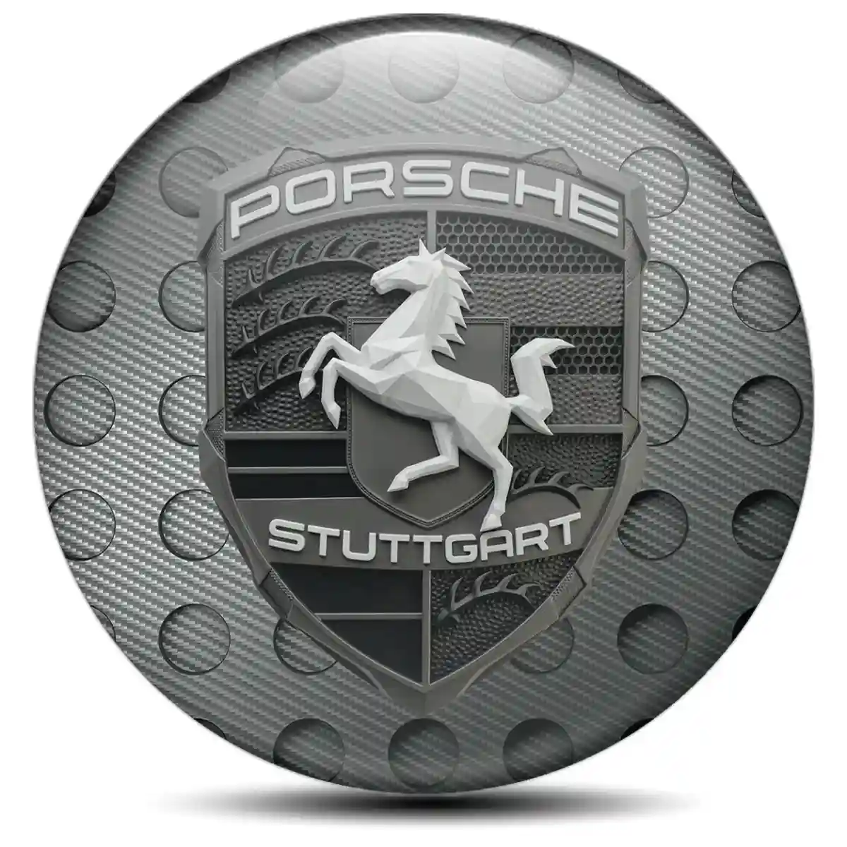 Porsche Logo Emblem Opulent Line