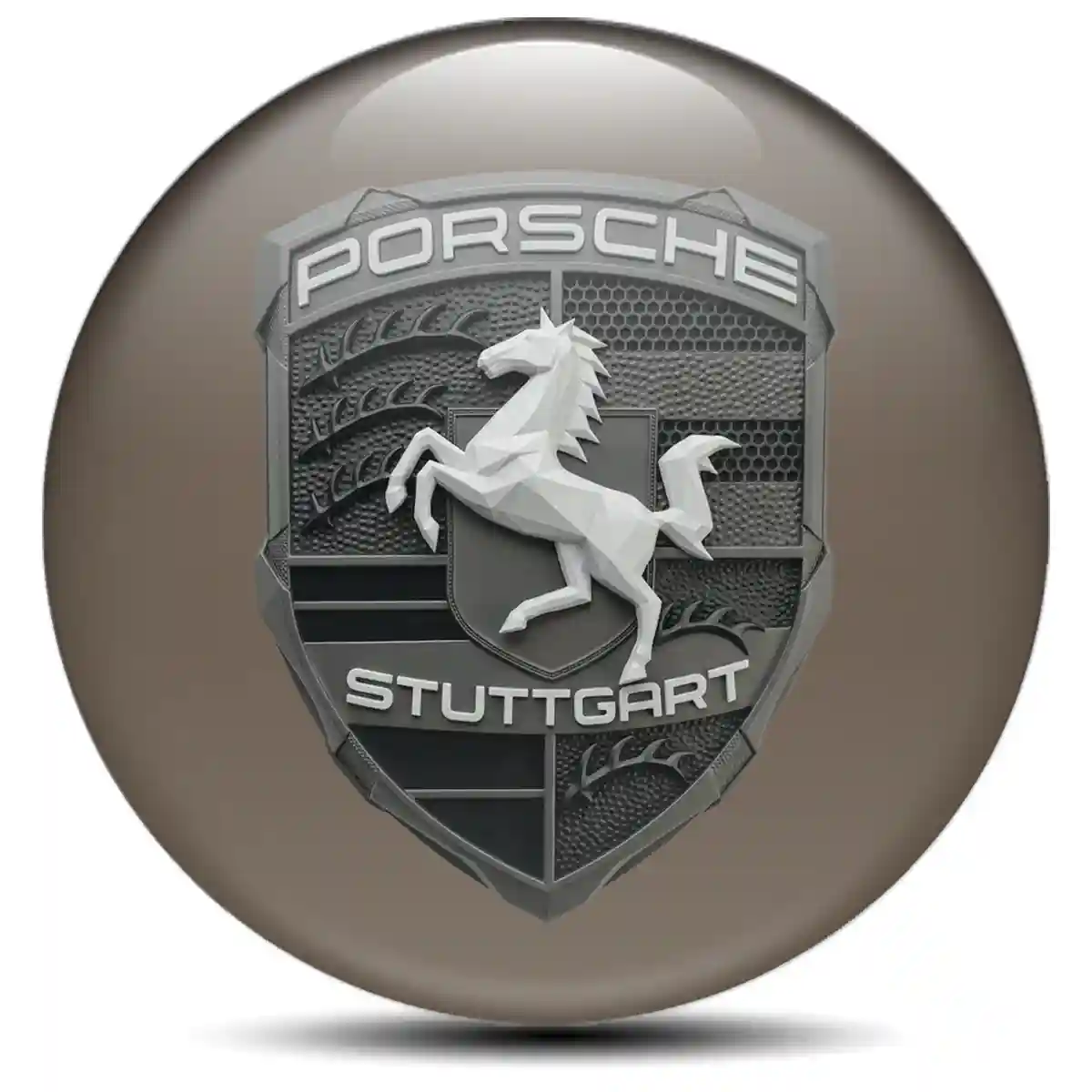 Porsche Logo Emblem Resin Elite