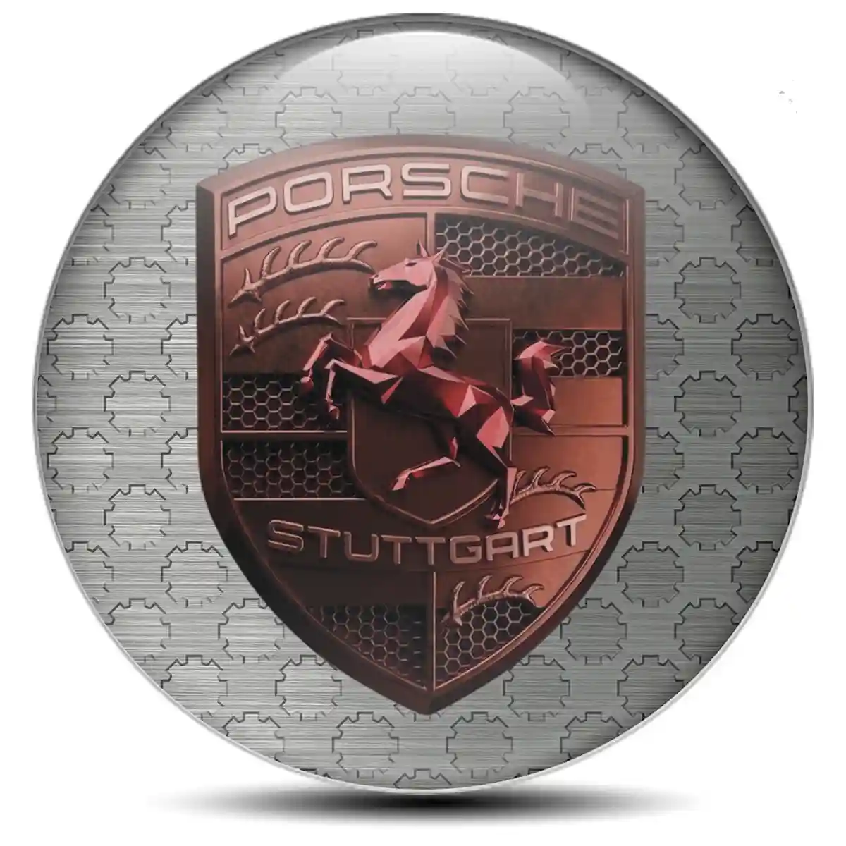 Porsche Logo Emblem Self-Adhesive Marked Edition