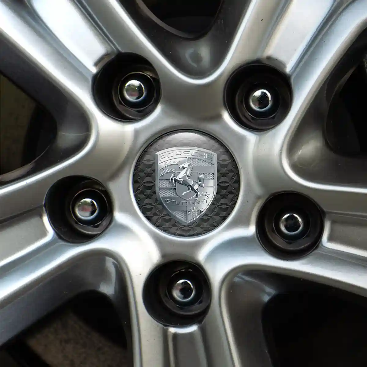 Porsche Logo Emblem Self-Adhesive Refined Design