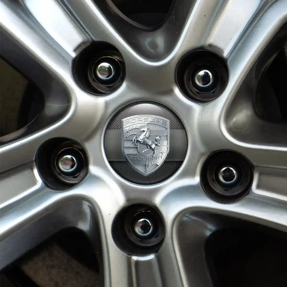 Porsche Logo Emblem Self-Adhesive Signature Edition