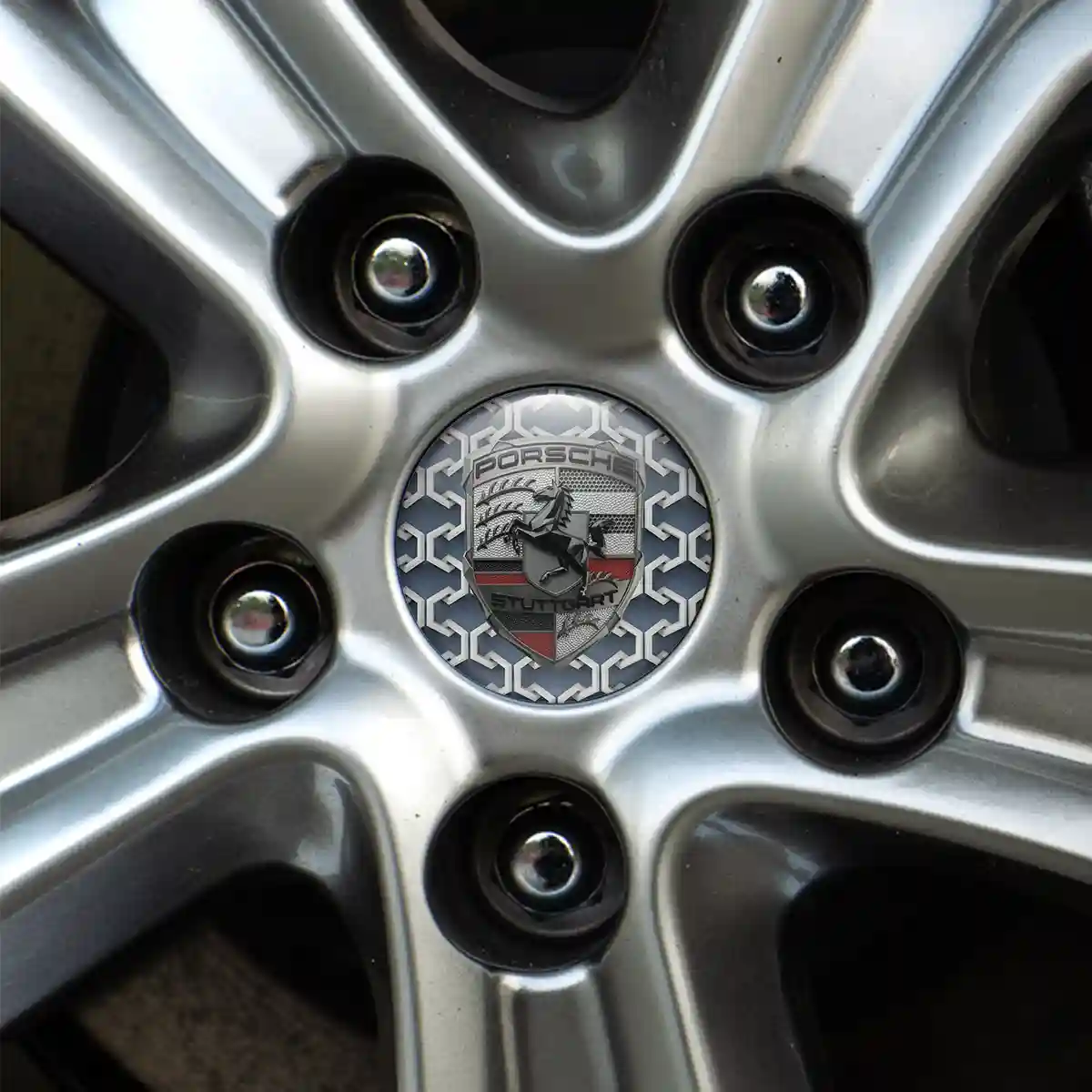 Porsche Logo Emblem Self-Adhesive Signature Grade