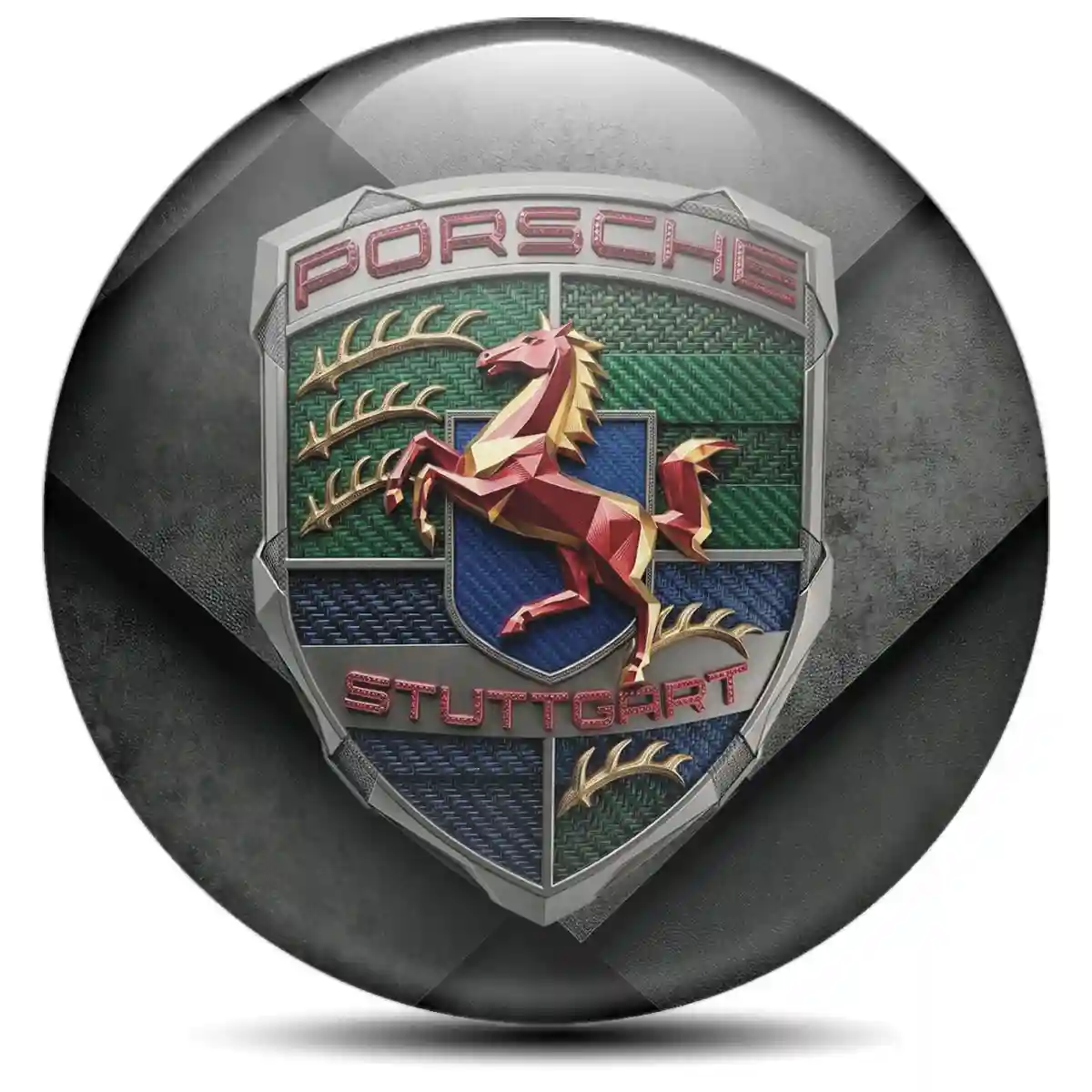 Porsche Logo Emblem Signature Edition