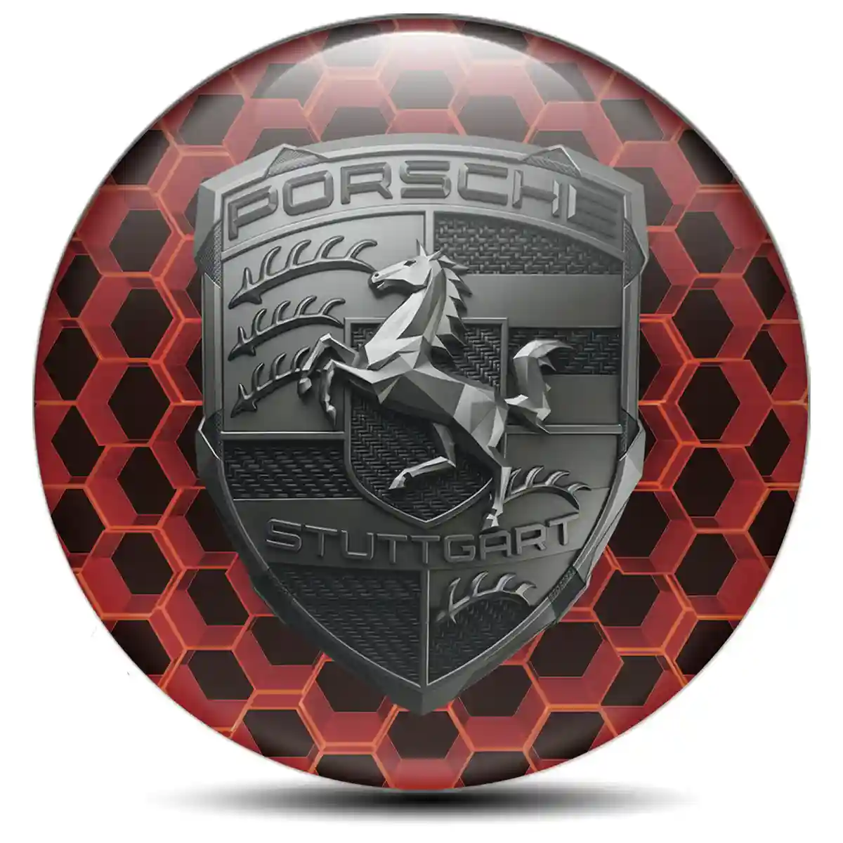 Porsche Logo Emblem Signature Grade