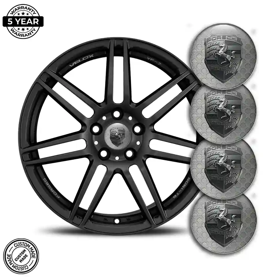 Porsche Logo Silicone Badge Branded Line