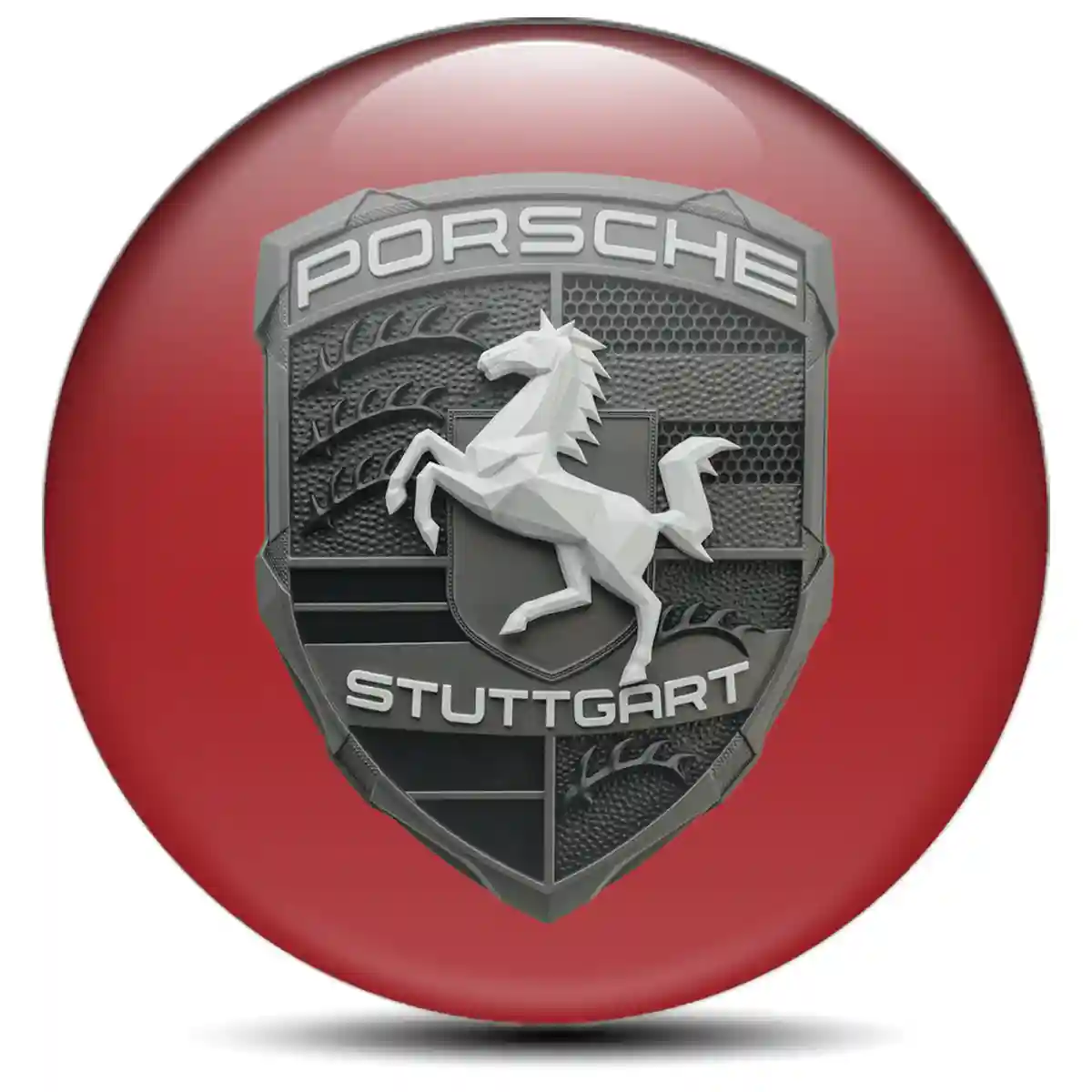 Porsche Logo Silicone Badge Elite Edition