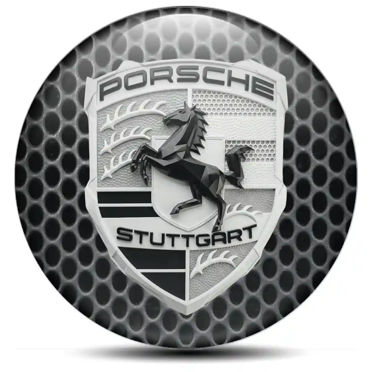 Porsche Logo Silicone Badge Exclusive Series