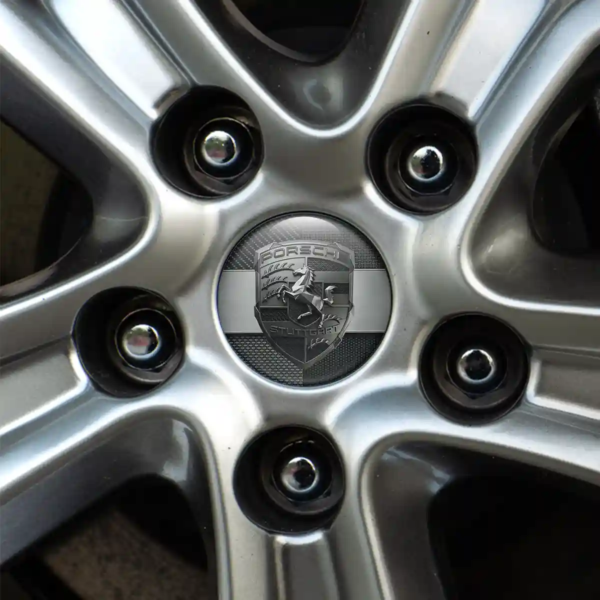 Porsche Logo Silicone Badge Noble Edition