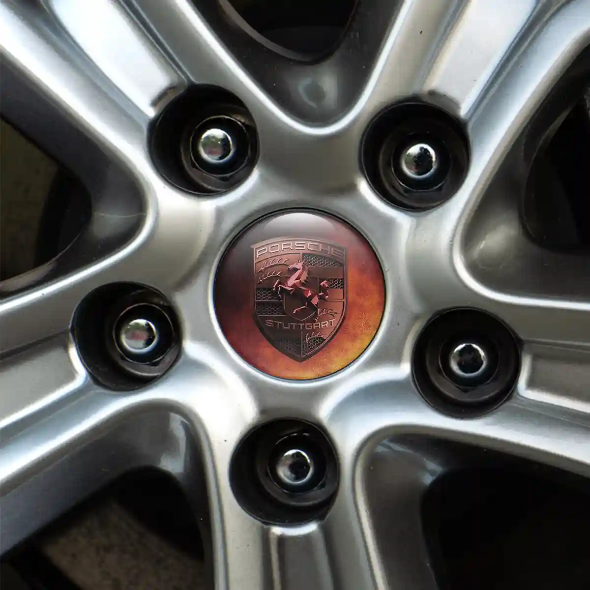 Porsche Logo Silicone Badge Performance Style