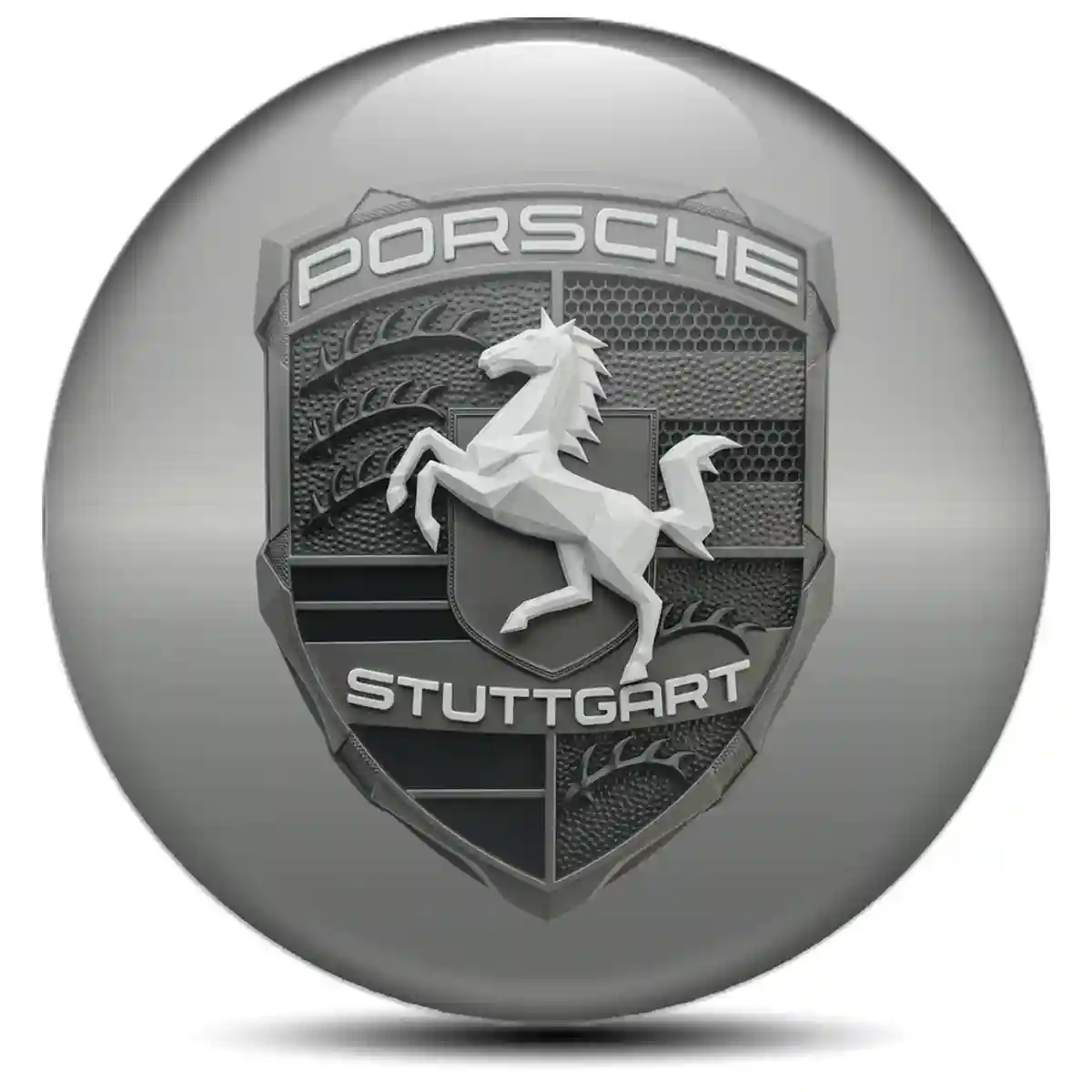 Porsche Logo Silicone Badge Prestige Line